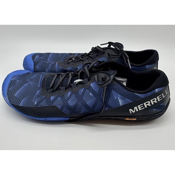 Merrell Shoes Men\'s Sz 11 Blue Vapor Glove 3 Barefoot Minimalist Trail Hiking